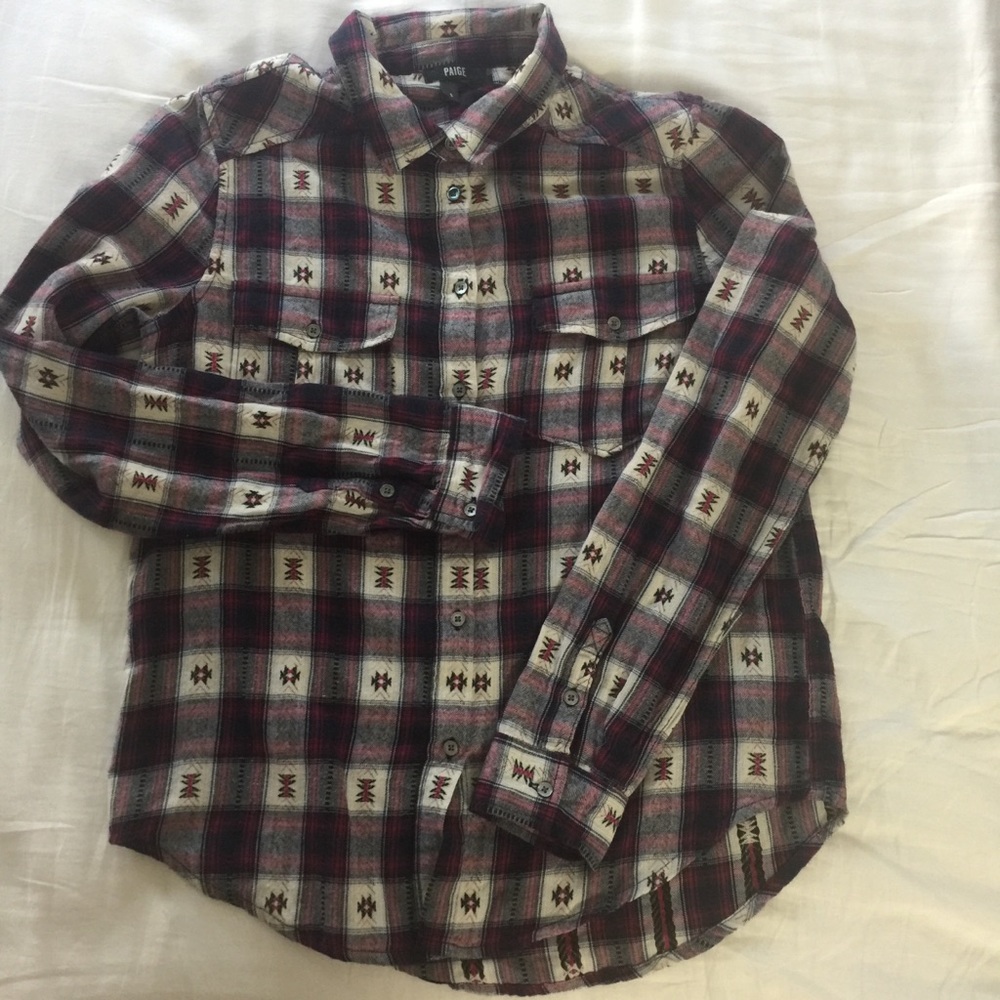 Paige plaids shirt size small
